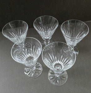 Vintage WATERFORD CRYSTAL "Eileen" SINGLE. Small White Wine Glass. 5 inches in height (Five Available)
