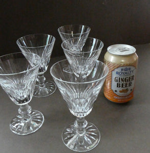 Vintage WATERFORD CRYSTAL "Eileen" SINGLE. Small White Wine Glass. 5 inches in height (Five Available)