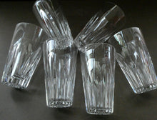 Load image into Gallery viewer,  WATERFORD CRYSTAL &quot;Eileen&quot; Tall 12 oz Tumbler. SET OF SIX. Each 5 inches in height
