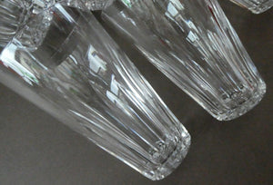  WATERFORD CRYSTAL "Eileen" Tall 12 oz Tumbler. SET OF SIX. Each 5 inches in height