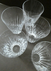  WATERFORD CRYSTAL "Eileen" Tall 12 oz Tumbler. SET OF SIX. Each 5 inches in height