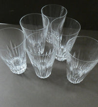 Load image into Gallery viewer,  WATERFORD CRYSTAL &quot;Eileen&quot; Tall 12 oz Tumbler. SET OF SIX. Each 5 inches in height
