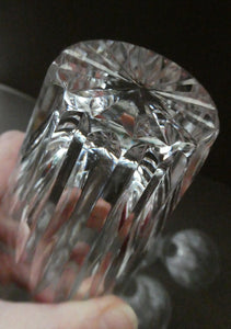  WATERFORD CRYSTAL "Eileen" Tall 12 oz Tumbler. SET OF SIX. Each 5 inches in height