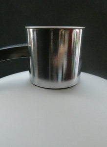Vintage 1970s Table Lamp with White Opaque Glass Shade and Curved Chrome Arm