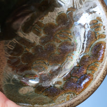 Load image into Gallery viewer, STUDIO POTTERY. Small Bowl with Abstract Floral Motifs. Crich Pottery (Diana Worthy) 
