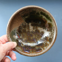 Load image into Gallery viewer, STUDIO POTTERY. Small Bowl with Abstract Floral Motifs. Crich Pottery (Diana Worthy) 
