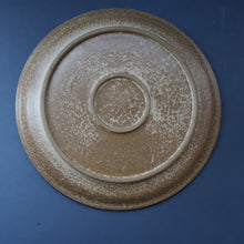 Load image into Gallery viewer, STUDIO POTTERY. Large Plate or Platter with Abstract Floral Motifs. Crich Pottery (Diana Worthy). 10 1/2 inches diameter
