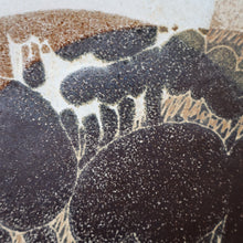 Load image into Gallery viewer, STUDIO POTTERY. Large Plate or Platter with Abstract Floral Motifs. Crich Pottery (Diana Worthy). 10 1/2 inches diameter
