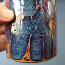 Load image into Gallery viewer, STUDIO POTTERY. Pretty Vase with Abstract Floral Motifs. Crich Pottery (Diana Worthy)
