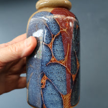 Load image into Gallery viewer, STUDIO POTTERY. Pretty Vase with Abstract Floral Motifs. Crich Pottery (Diana Worthy)

