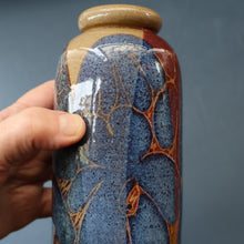 Load image into Gallery viewer, STUDIO POTTERY. Pretty Vase with Abstract Floral Motifs. Crich Pottery (Diana Worthy)
