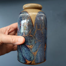 Load image into Gallery viewer, STUDIO POTTERY. Pretty Vase with Abstract Floral Motifs. Crich Pottery (Diana Worthy)
