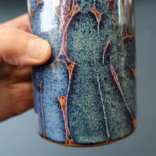 Load image into Gallery viewer, STUDIO POTTERY. Pretty Vase with Abstract Floral Motifs. Crich Pottery (Diana Worthy)
