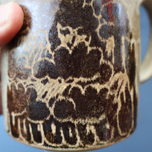 Load image into Gallery viewer, 1980s STUDIO POTTERY. Large Mug with Abstract Floral Motifs. Crich Pottery (Diana Worthy)
