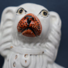 Load image into Gallery viewer, ANTIQUE 19th Century SMALLER SIZE White Staffordshire Dogs / Wally Dugs
