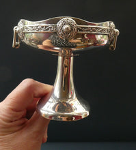 Load image into Gallery viewer, 1930s Solid Silver Miniature Footed Dishes with Celtic Decoration by Henry Matthews
