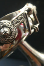 Load image into Gallery viewer, 1930s Solid Silver Miniature Footed Dishes with Celtic Decoration by Henry Matthews
