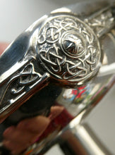 Load image into Gallery viewer, 1930s Solid Silver Miniature Footed Dishes with Celtic Decoration by Henry Matthews

