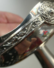 Load image into Gallery viewer, 1930s Solid Silver Miniature Footed Dishes with Celtic Decoration by Henry Matthews
