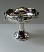 Load image into Gallery viewer, 1930s Solid Silver Miniature Footed Dishes with Celtic Decoration by Henry Matthews
