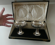 Load image into Gallery viewer, 1930s Solid Silver Miniature Footed Dishes with Celtic Decoration by Henry Matthews
