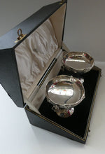 Load image into Gallery viewer, 1930s Solid Silver Miniature Footed Dishes with Celtic Decoration by Henry Matthews
