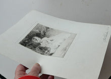 Load image into Gallery viewer, SCOTTISH ART. Rare 19th Century Etching by Andrew GEDDES (1800 - 1842). Girl with Apple
