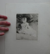 Load image into Gallery viewer, SCOTTISH ART. Rare 19th Century Etching by Andrew GEDDES (1800 - 1842). Girl with Apple
