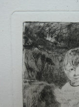 Load image into Gallery viewer, SCOTTISH ART. Rare 19th Century Etching by Andrew GEDDES (1800 - 1842). Girl with Apple
