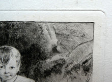 Load image into Gallery viewer, SCOTTISH ART. Rare 19th Century Etching by Andrew GEDDES (1800 - 1842). Girl with Apple
