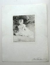 Load image into Gallery viewer, SCOTTISH ART. Rare 19th Century Etching by Andrew GEDDES (1800 - 1842). Girl with Apple
