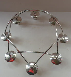 1950s Vintage Danish Modernist Silver Plate Candelabra. Designed by Einar Dragsted