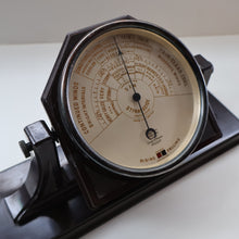 Load image into Gallery viewer, 1930s Free-Standing Desktop Bakelite Barometer Bennett's Worthing STORMOGUIDE by Short &amp; Mason. WORKING
