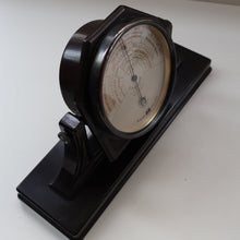 Load image into Gallery viewer, 1930s Free-Standing Desktop Bakelite Barometer Bennett's Worthing STORMOGUIDE by Short &amp; Mason. WORKING
