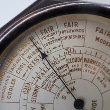 Load image into Gallery viewer, 1930s Free-Standing Desktop Bakelite Barometer Bennett's Worthing STORMOGUIDE by Short &amp; Mason. WORKING
