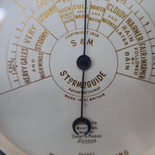 Load image into Gallery viewer, 1930s Free-Standing Desktop Bakelite Barometer Bennett's Worthing STORMOGUIDE by Short &amp; Mason. WORKING
