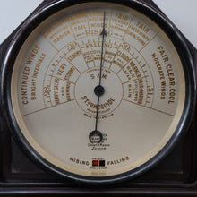 Load image into Gallery viewer, 1930s Free-Standing Desktop Bakelite Barometer Bennett's Worthing STORMOGUIDE by Short &amp; Mason. WORKING
