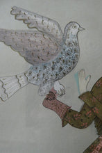 Load image into Gallery viewer, INDIAN ART: Vintage Indian Miniature Watercolour. Nobleman with a Falcon
