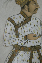 Load image into Gallery viewer, INDIAN ART: Vintage Indian Miniature Watercolour. Nobleman with a Falcon
