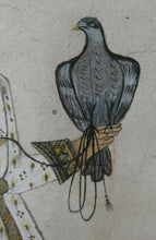 Load image into Gallery viewer, INDIAN ART: Vintage Indian Miniature Watercolour. Nobleman with a Falcon
