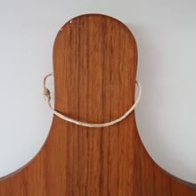 Load image into Gallery viewer, 1960s DANISH TEAK Vintage Cheese or Chopping Board with Ceramic Tile &amp; Orirignal Cheese Knife
