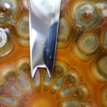 Load image into Gallery viewer, 1960s DANISH TEAK Vintage Cheese or Chopping Board with Ceramic Tile &amp; Orirignal Cheese Knife
