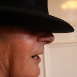 VERY LARGE Vintage TOP HAT / DRESSAGE HAT by “F. DE FRANCISCO, MADRID “.  Good Condition