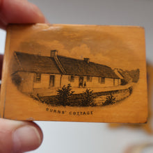 Load image into Gallery viewer, TWO Antique 19th Century MAUCHLINE Ware Pieces. Small Table Top Picture Frame &amp; Matchbook Cover
