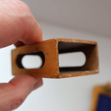 Load image into Gallery viewer, TWO Antique 19th Century MAUCHLINE Ware Pieces. Small Table Top Picture Frame &amp; Matchbook Cover
