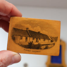Load image into Gallery viewer, TWO Antique 19th Century MAUCHLINE Ware Pieces. Small Table Top Picture Frame &amp; Matchbook Cover
