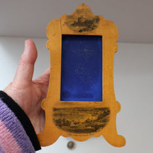 Load image into Gallery viewer, TWO Antique 19th Century MAUCHLINE Ware Pieces. Small Table Top Picture Frame &amp; Matchbook Cover
