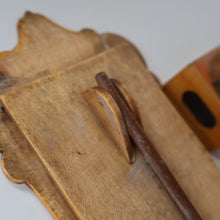 Load image into Gallery viewer, TWO Antique 19th Century MAUCHLINE Ware Pieces. Small Table Top Picture Frame &amp; Matchbook Cover
