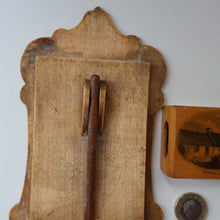 Load image into Gallery viewer, TWO Antique 19th Century MAUCHLINE Ware Pieces. Small Table Top Picture Frame &amp; Matchbook Cover
