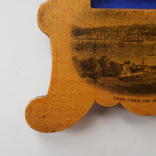 Load image into Gallery viewer, TWO Antique 19th Century MAUCHLINE Ware Pieces. Small Table Top Picture Frame &amp; Matchbook Cover
